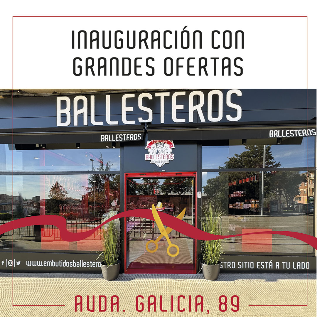 Inauguración de nueva tienda de Embutidos Ballesteros en San José Obrero, en Zamora.